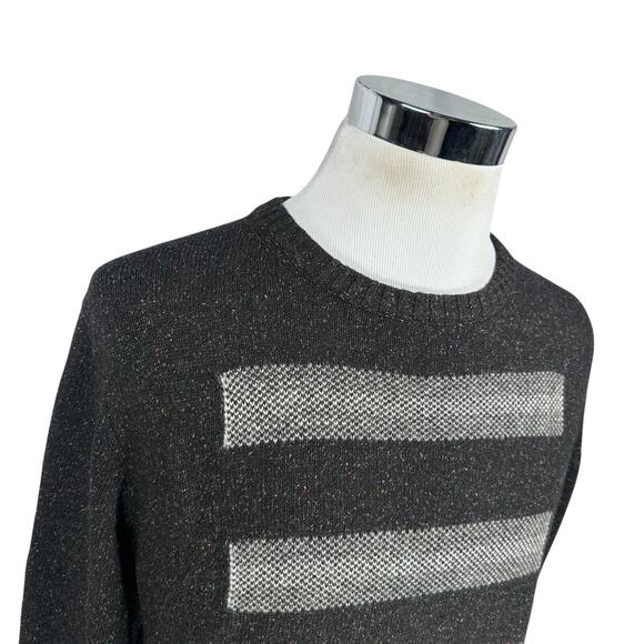 Robert Graham Vostok Sweater Men’s XL Gray Multicolor Confetti Knit Silk Wool - Picture 2 of 11